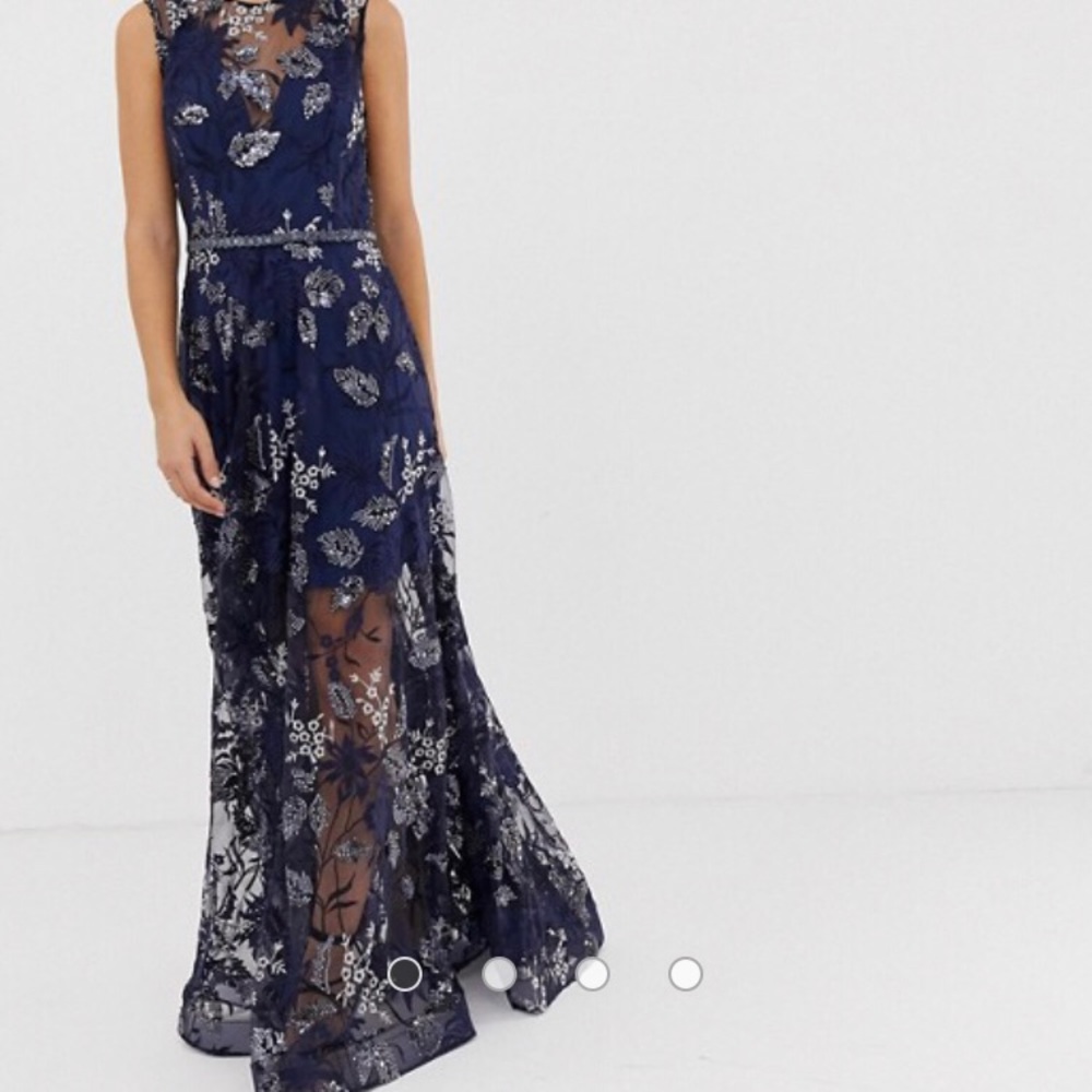 Bronx and Banco Aurora Bead Embellished gown